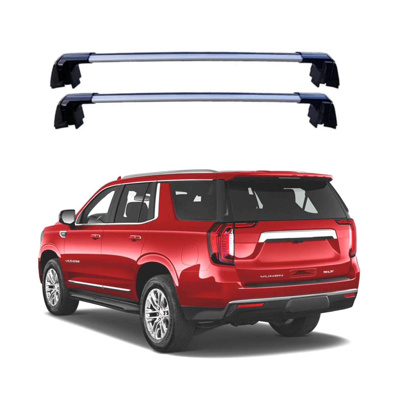 Gmc Box Rails ROKIOTOEX Coyote Crossbars | 2021 - 2024 GMC Yukon | Flush Side Rails ...